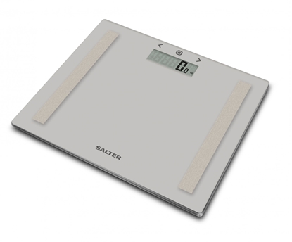 Изображение Salter 9113 GY3R Compact Glass Analyser Bathroom Scales - Grey