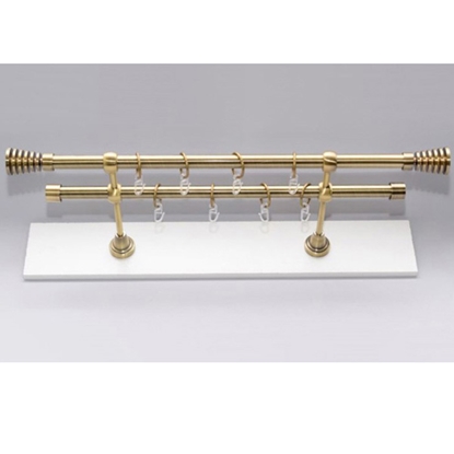 Attēls no Aizkaru stanga ''WIEZA''  antīks zelts,3,0 м, Ø19 мм