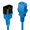 Picture of Lindy IEC Extension Cable, Blue, 0.5m