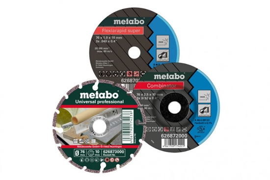 Изображение Metāla griežšanas un slīpēšanas diska komplekts 76mm 3 gab., Metabo