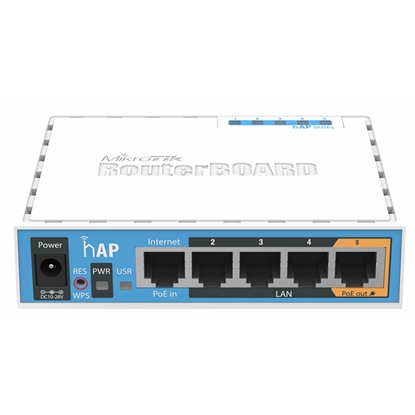 Picture of Access Point|MIKROTIK|IEEE 802.11b|IEEE 802.11g|IEEE 802.11n|1xUSB 2.0|5x10/100M|RB951UI-2ND