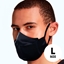 Attēls no Mocco Textile two-layer reusable masks L size Black