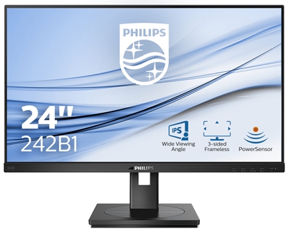 Изображение Philips B Line 242B1/00 LED display 60.5 cm (23.8") 1920 x 1080 pixels Full HD Black