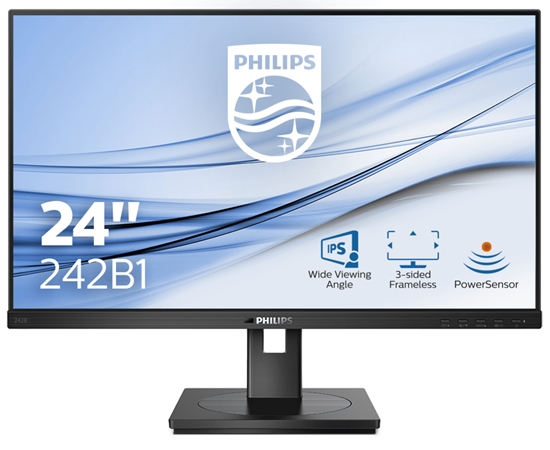 Изображение Philips B Line 242B1/00 LED display 60.5 cm (23.8") 1920 x 1080 pixels Full HD Black