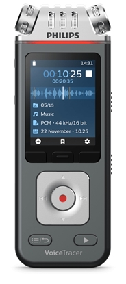 Picture of Philips Voice Tracer DVT7110/00 dictaphone Flash card Anthracite, Chrome