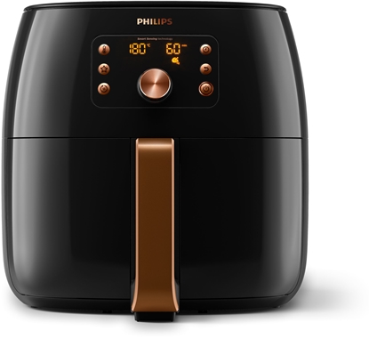 Attēls no Philips HD9867/90 fryer Single 2200 W Hot air fryer Black, Copper