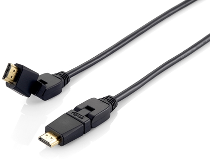Attēls no Equip Swivel HDMI 2.0 Cable, 1m, Swivel plug