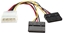 Attēls no Manhattan SATA Power Y Cable, 4 pin to 2 x 15 pin, 15cm, Male to Male, Polybag