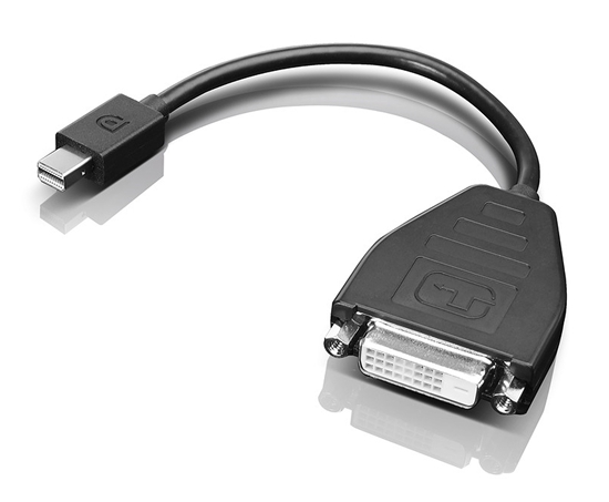 Picture of Lenovo 0B47090 video cable adapter 0.2 m Mini-DisplayPort SL-DVI Black