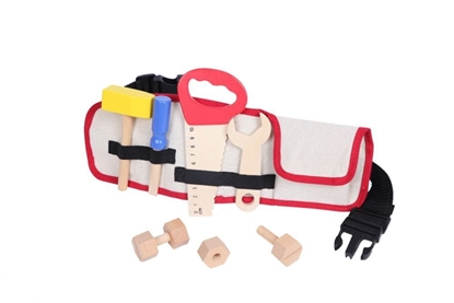 Picture of EcoToys toolbelt with wooden tools