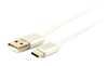 Изображение Gembird Cotton braided USB Male to Type-C Male 1.8m Silver