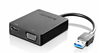 Picture of Lenovo Universal USB 3.0 to VGA/HDMI USB Type-A Black