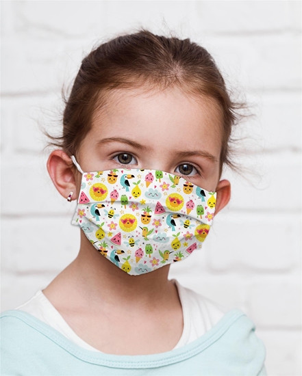 Picture of Mocco Pineapple Child Cotton Face Mask Multiple Use 15x25 cm