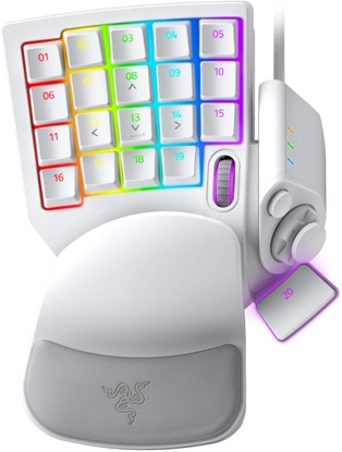 Attēls no Razer Tartarus Pro Gaming Keypad, Wired, White | Razer | Tartarus Pro | Gaming Keypad | RGB LED light | White | Wired