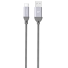 Изображение Silicon Power cable USB-C 1m braided, grey (LK30AC)