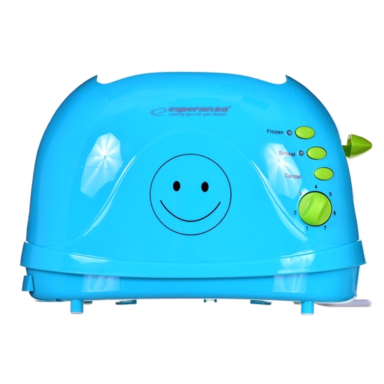 Picture of Esperanza EKT003B Toaster 750 W Blue