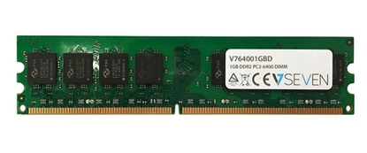 Attēls no V7 1GB DDR2 PC2-6400 800Mhz DIMM Desktop Memory Module - V764001GBD