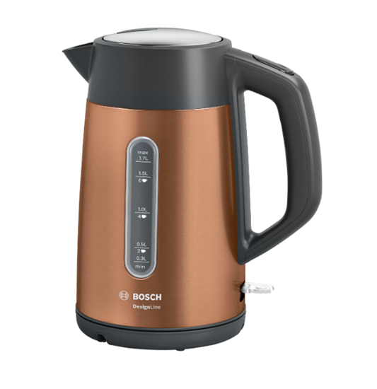 Picture of Bosch TWK4P439 electric kettle 1.7 L 2400 W Black, Gold