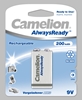 Изображение Camelion | 9V/6HR61 | 200 mAh | AlwaysReady Rechargeable Batteries Ni-MH | 1 pc(s)