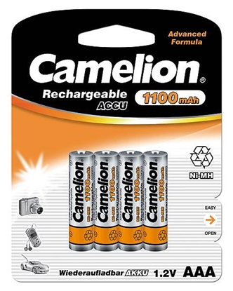Изображение Camelion | AAA/HR03 | 1100 mAh | Rechargeable Batteries Ni-MH | 4 pc(s)