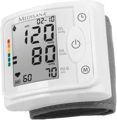Attēls no Medisana Wrist Blood pressure monitor BW 320 Memory function, Number of users Multiple user(s), Memory capacity 120 memory slots for each of 2 users, Wrist Blood pressure monitor, White