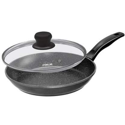 Attēls no Stoneline | 7359 | Pan | Frying | Diameter 26 cm | Suitable for induction hob | Lid included | Fixed handle | Anthracite