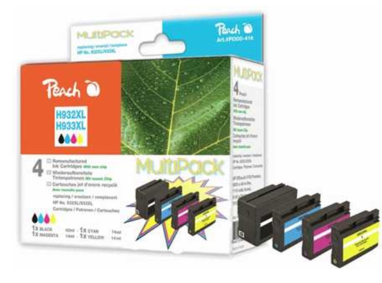 Picture of Peach PI300-416 PagePack Black, Cyan, Magenta, Yellow
