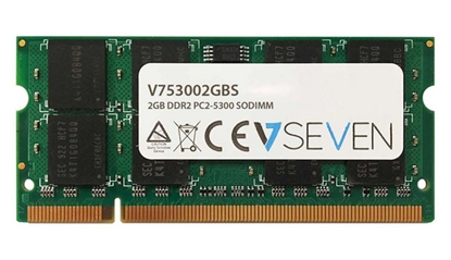 Изображение V7 2GB DDR2 PC2-5300 667Mhz SO DIMM Notebook Memory Module - V753002GBS