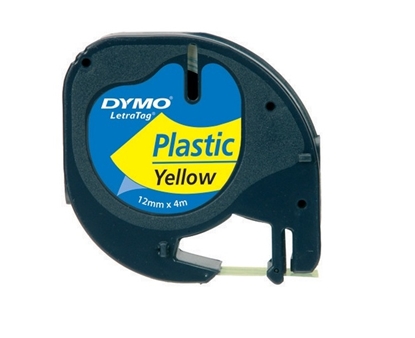 Picture of DYMO 12mm LetraTAG Plastic tape label-making tape