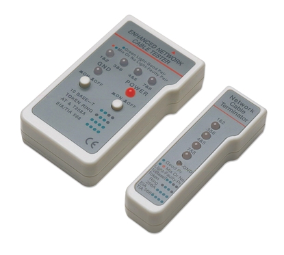 Picture of Intellinet Multifunction Cable Tester, RJ-45 and RJ-11, UTP/STP/FTP, Shielded and Unshielded