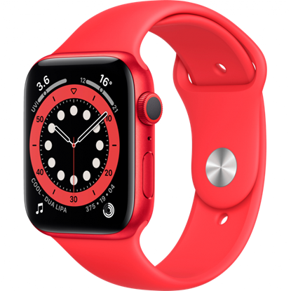 Изображение Apple Watch 6 GPS 44mm Sport Band (PRODUCT)RED