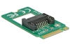 Picture of Delock Adapter M.2 Key B male > SATA 7 pin - Form Factor 2242