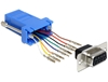 Picture of Delock Adapter Sub-D 9 Pin female  RJ45 female assembly kit