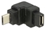 Изображение Delock Adapter USB 2.0 Micro-B male  USB 2.0 Micro-B female angled up