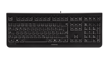 Attēls no CHERRY KC 1000 Corded Keyboard, Black, USB (QWERTY - UK)