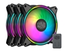 Picture of Cooler Master MasterFan MF120 Halo 3in1 Computer case Fan 12 cm Black, Grey