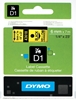Picture of Dymo D1 6mm Black/Yellow labels 43618