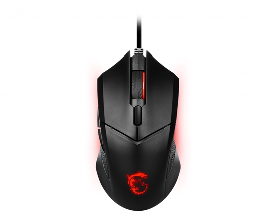 Picture of MSI CLUTCH GM08 Optical Gaming Mouse '4200 DPI Optical Sensor, 6 Programmable button, Symmetrical design, Durable switch with 10+ Million Clicks, Weight Adjustable, Red LED'