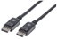 Attēls no Manhattan DisplayPort 1.2 Cable, 4K@60hz, 2m, Male to Male, Equivalent to Startech DISPL2M, With Latches, Fully Shielded, Black, Lifetime Warranty, Polybag