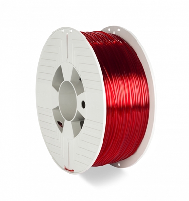 Attēls no Verbatim 55054 3D printing material Polyethylene Terephthalate Glycol (PETG) Red, Transparent 1 kg