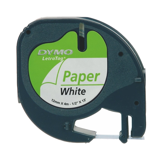 Picture of Dymo Letratag Band Paper white 12 mm x 4 m