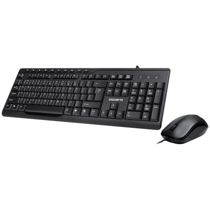 Изображение Gigabyte KM6300 keyboard Mouse included USB Black