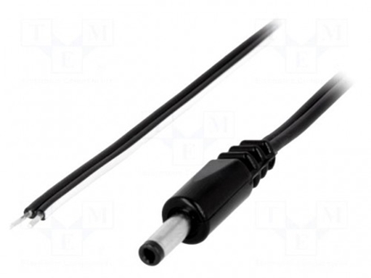 Изображение Cable; wires,DC 4,0/1,7 plug; straight,Sony; 0.5mm2; black; 1.5m