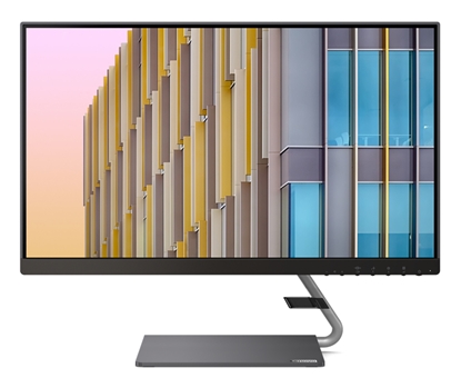 Изображение Lenovo Q24h LED display 60.5 cm (23.8") 2560 x 1440 pixels Quad HD Grey