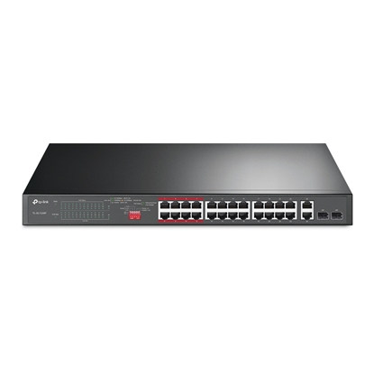 Picture of TP-LINK 24-Port 10/100Mbps + 2-Port Gigabit Unmanaged PoE+ Switch