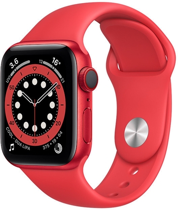 Attēls no Apple Watch 6 GPS + Cellular 40mm Sport Band (PRODUCT)RED (M06R3EL/A)