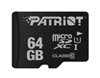 Изображение Patriot Memory PSF64GMDC10 memory card 64 GB MicroSDXC UHS-I Class 10