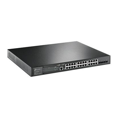Picture of TP-LINK JetStream 24-Port Gigabit and 4-Port 10GE SFP+ L2+ Managed Switch with 24-Port PoE+
