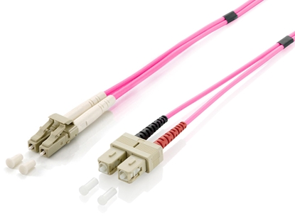Attēls no Equip LC/SC Fiber Optic Patch Cable, OM4, 3m