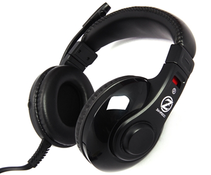 Picture of Zalman ZM-HPS200 headphones/headset Wired Head-band Gaming Black